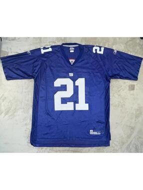 NFL REEBOK NEW YORK GIANTS #21 TIKI BARBER STITCHED NEW JERSEY SIZE XL